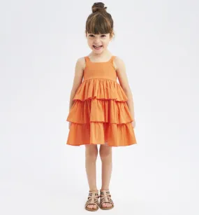 Abito con volant arancio iDo bambina