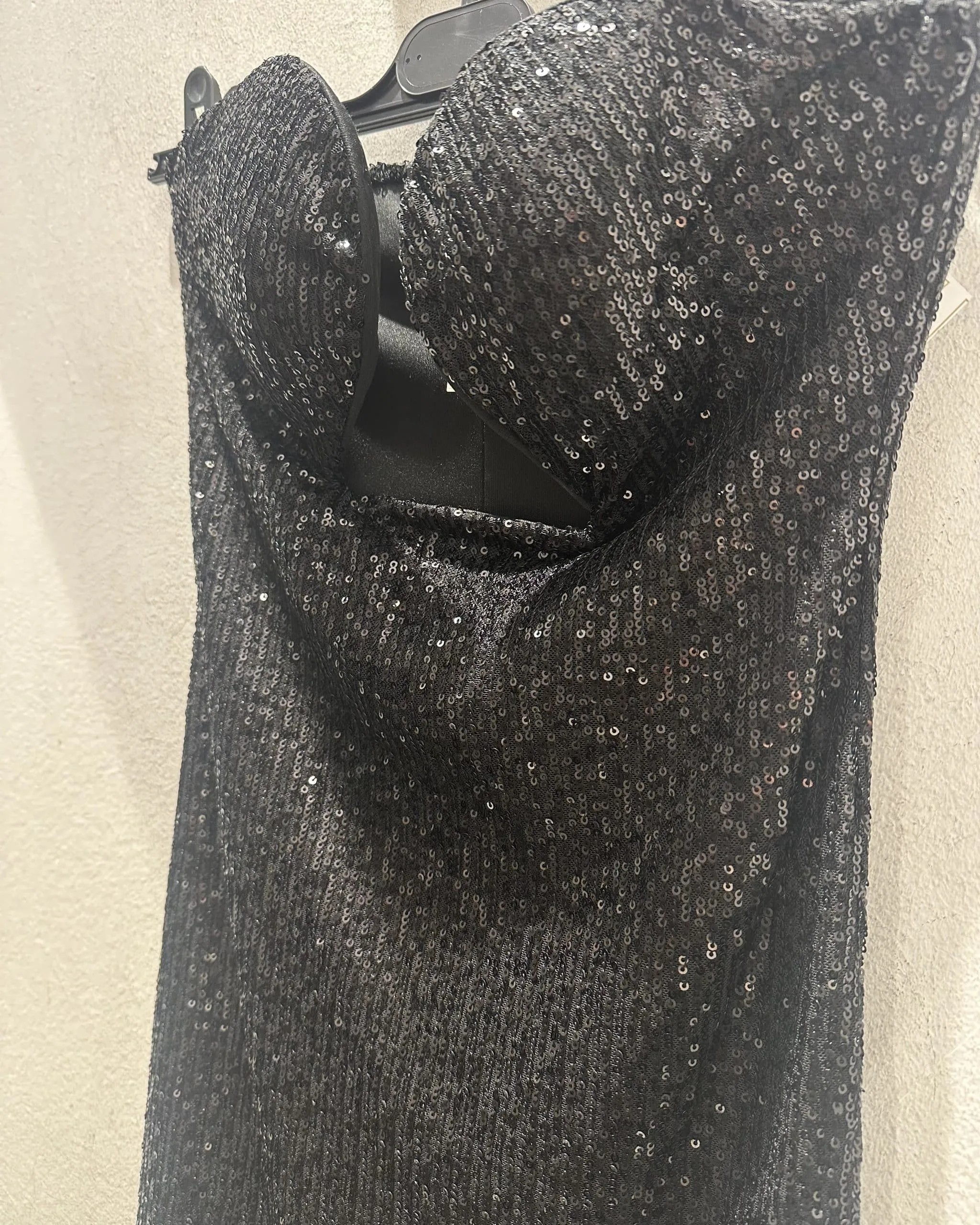 Abito scollo a cuore - Nero