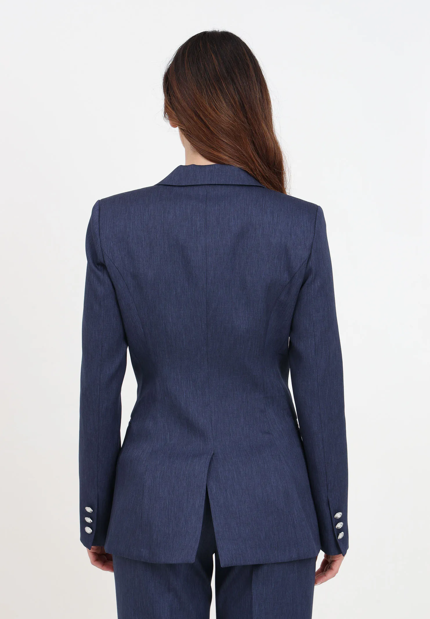 Blazer da donna doppiopetto blu notte