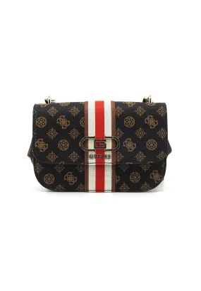 GUESS Nelka Borsa Tracolla Donna Mocha Logo PG930720