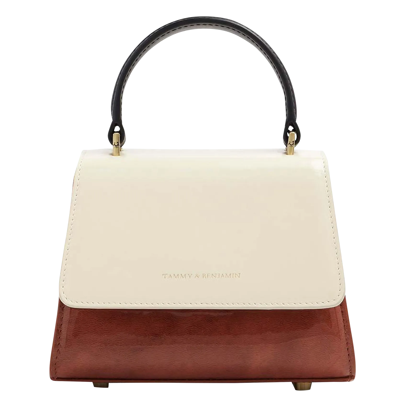  TAMMY & BENJAMIN   ALEXIA NANO - Borsa trapezio a tracolla in pelle di vacchetta | Multicolore